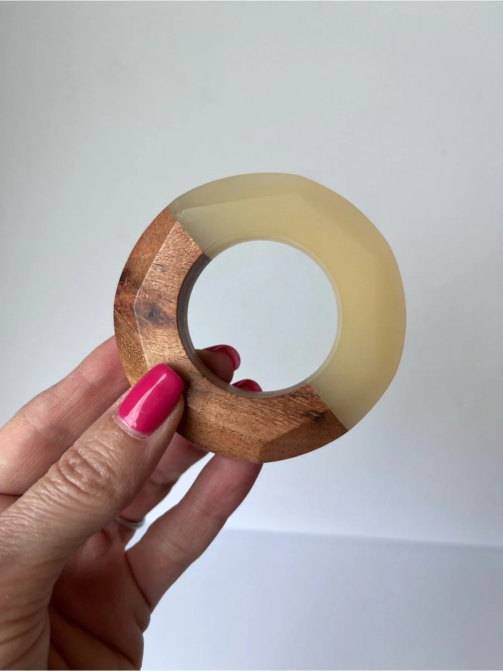 Wood Napkin Rings Set of 6